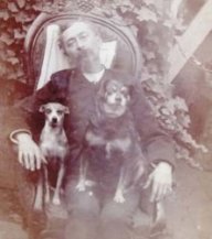 He Looks Pretty Happy cool-post-mortem-photographs-pets-sitting