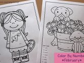 Subtraction color by number Worksheets